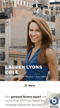 Mobile Screenshot of laurenlyonscole.com